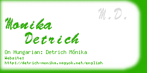 monika detrich business card