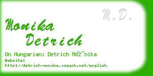 monika detrich business card